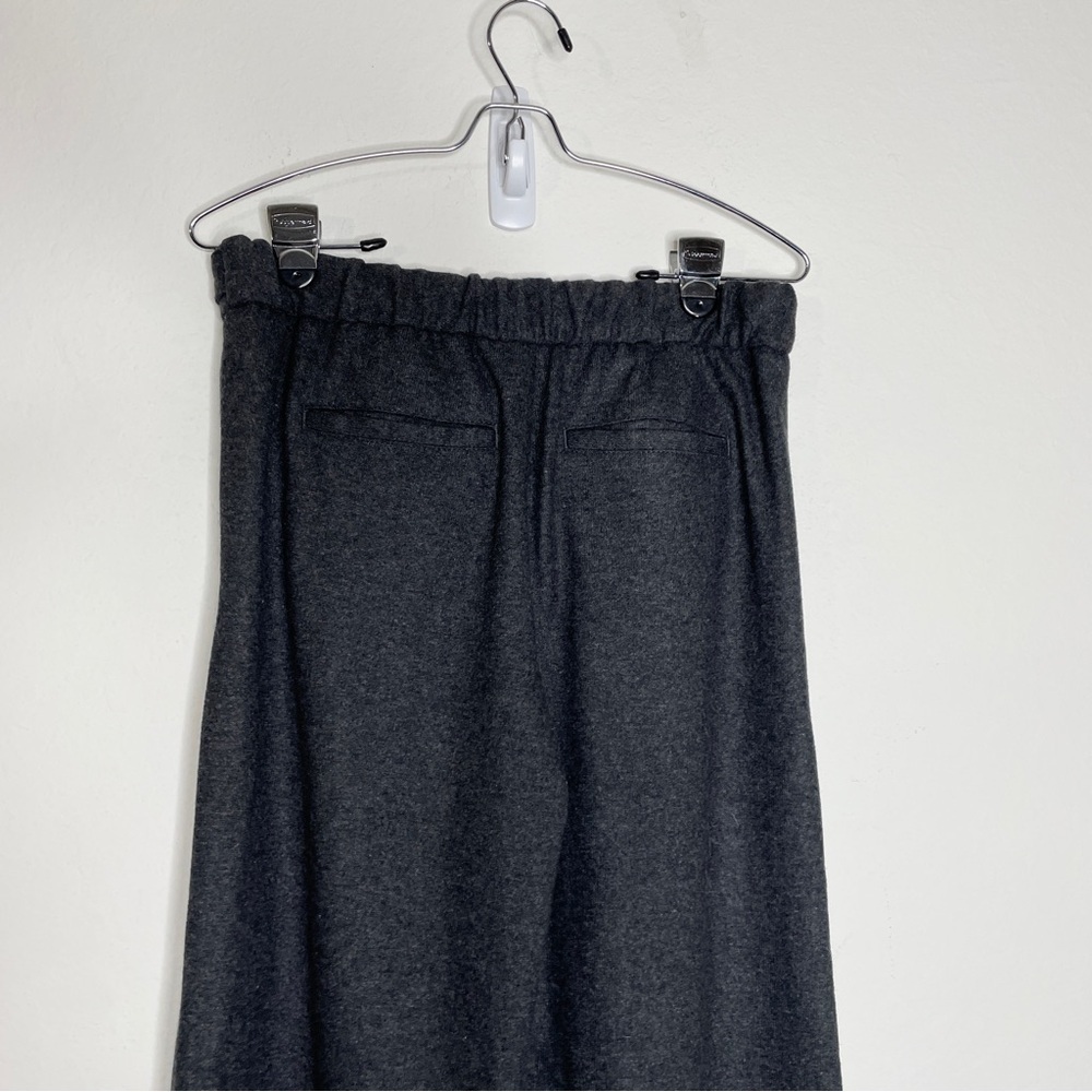 Banana Republic Gray Wool Blend Cropped Trouser Pants Wide Leg Size 6 Office - Picture 6 of 11
